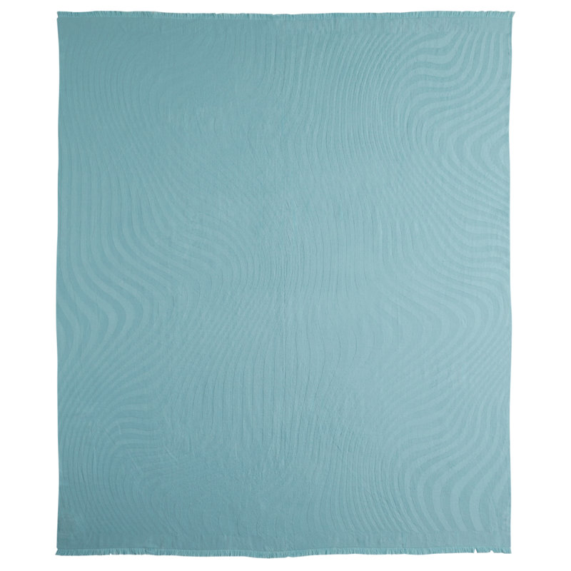 Jeté polaire Waves Baby Alpaca, Bleu Turquoise