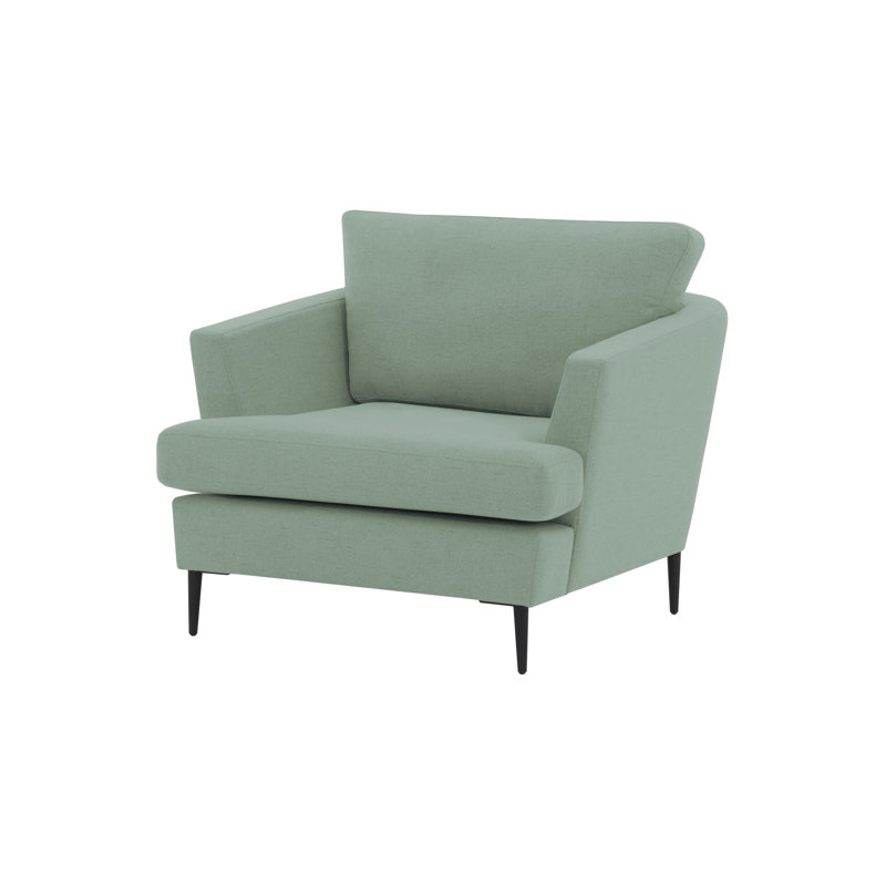 Jovany Velvet Armchair, Mint