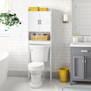 Doniphan 21.6'' W x 67'' H x 7.4'' D Free-Standing Over-the-Toilet Storage