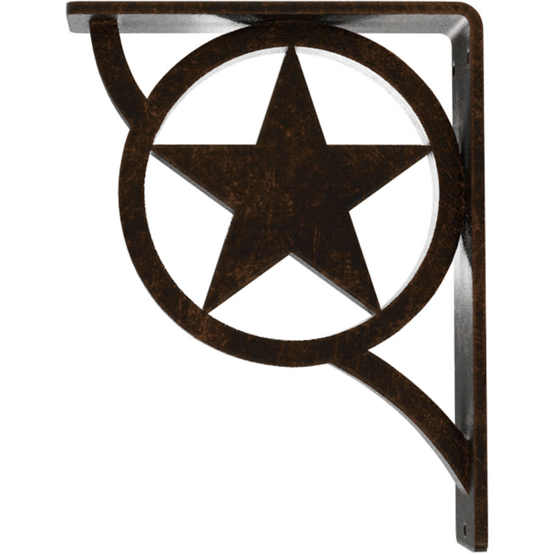 Support en fer forgé Austin, Bronze vieilli, H 8 po x l 2 po x P 5,5 po