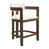 Beige Polyester Seat/Walnut Frame