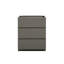 Armoire de salle de bain en gris, 3 tiroirs, maximise le rangement, ergonomique, silencieuse avec trois pré-assemblés, espace de rangement maximal, fonctionnement