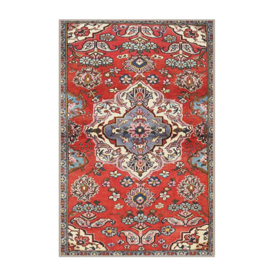 Tapis rouge/bleu traditionnel Chatwin