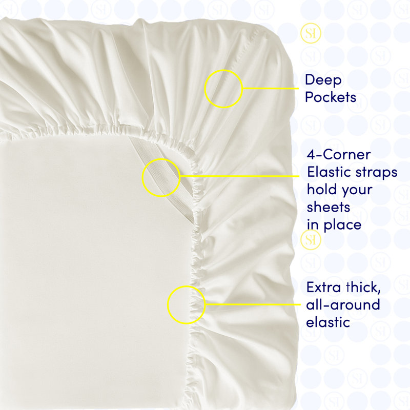 Ivory Twin Size Ultra Soft Microfiber Sheet Set
