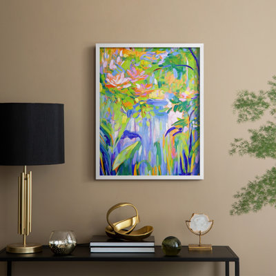 FLORAL Series DCXVIII  -Premium Framed Print -Ready to Hang - No Nails Required