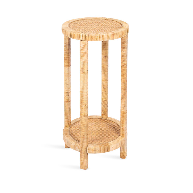 Rafina Coastal Tiered Round Rattan Drink Table