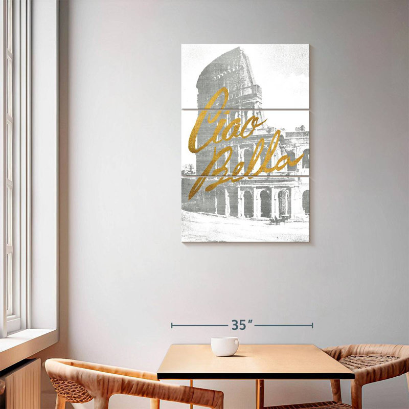 Tergel Gilded Rome, 57" H x 36" W