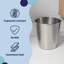 Poubelle en acier martelé 2 gallons Axel-116835245