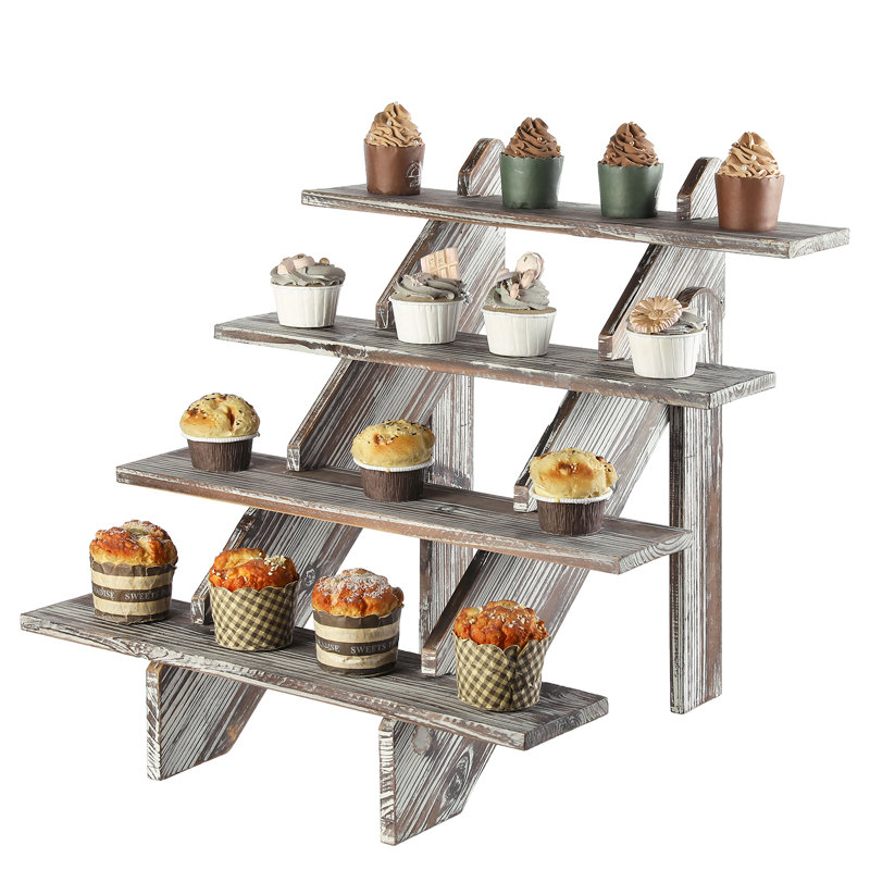 Henniker Wood Tiered Stand, Brown