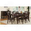 Ensemble de 2 chaises d'appoint simples et contemporaines au fini brun