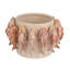 Stoneware Planter With 3D Fish And Reactive Glaze, Multicolor
