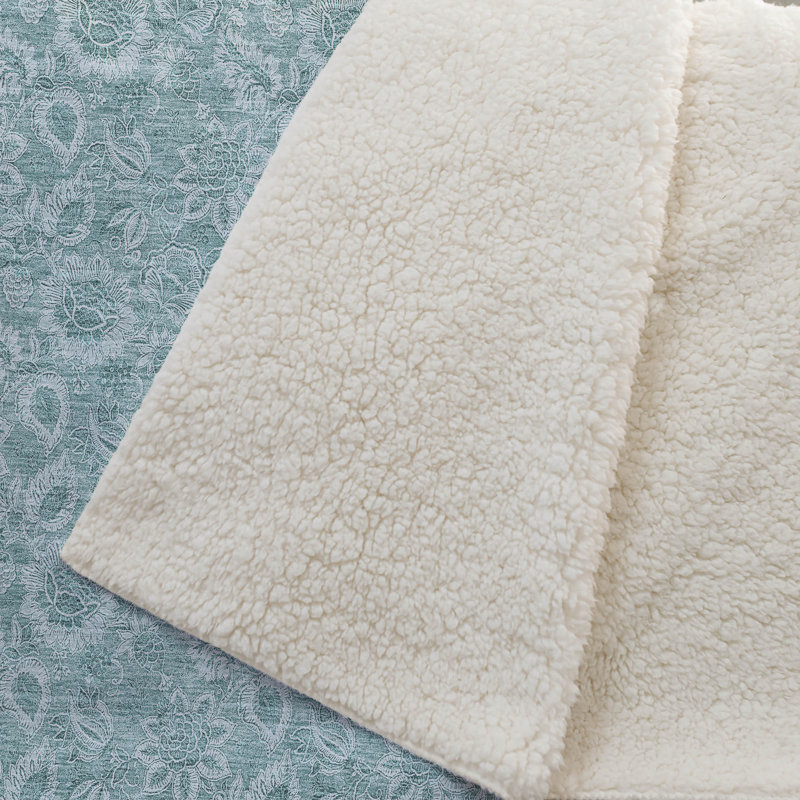 Jeté floral Sherpa ASB662 Addison, Sarcelle