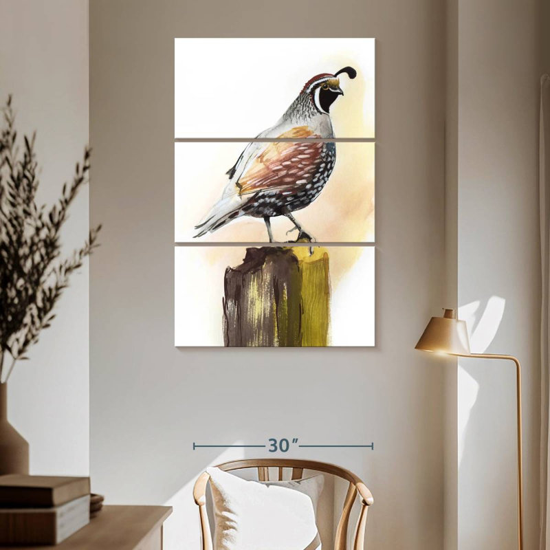 Brampt Quail, 65" H x 42" W