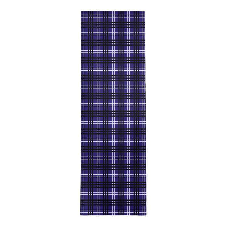 Tapis à carreaux mauve, Tapis de couloir 2 pi 6 po x 8 pi