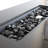 Smoked Glass Metal Rectangle Fire Pit-605526203