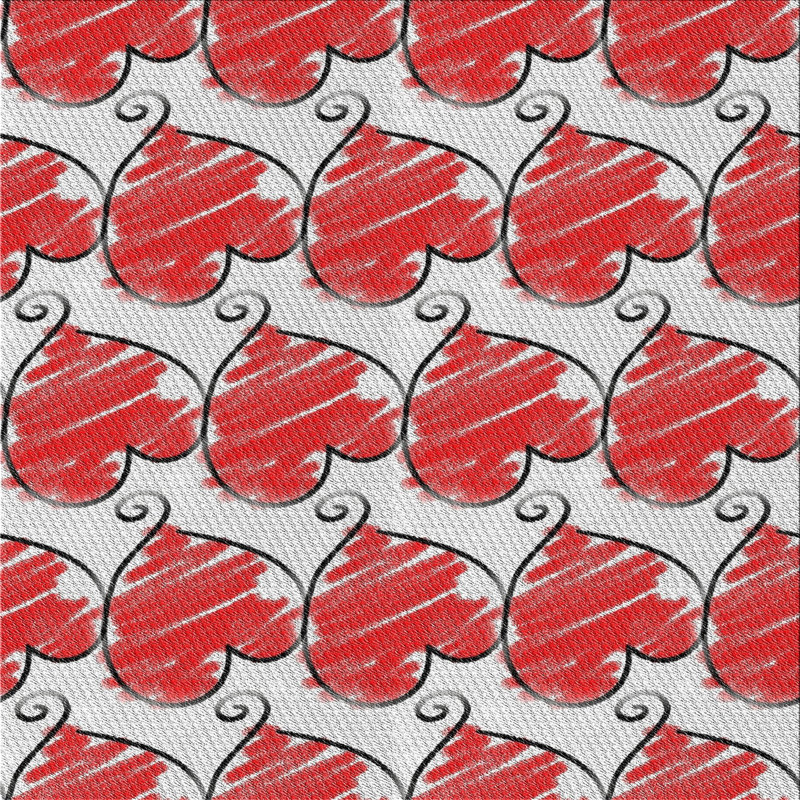 Rouge Tapis décoratif nieuwstadt, Carré 4 pi