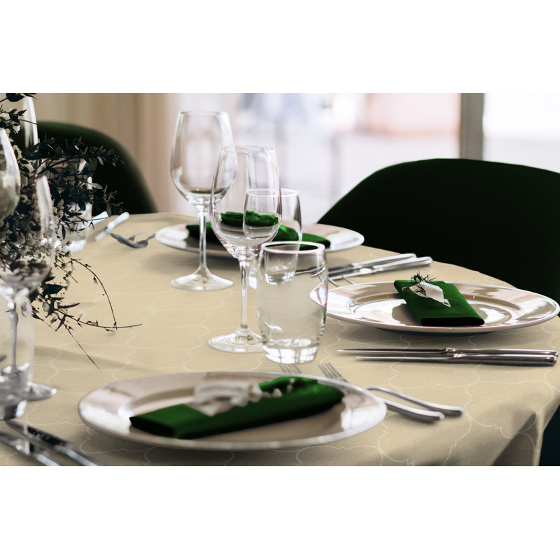 Uppingham Tablecloth, 145cm W x 220cm L, Beige