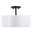 Verwood Fabric Semi Flush Mount-802548566