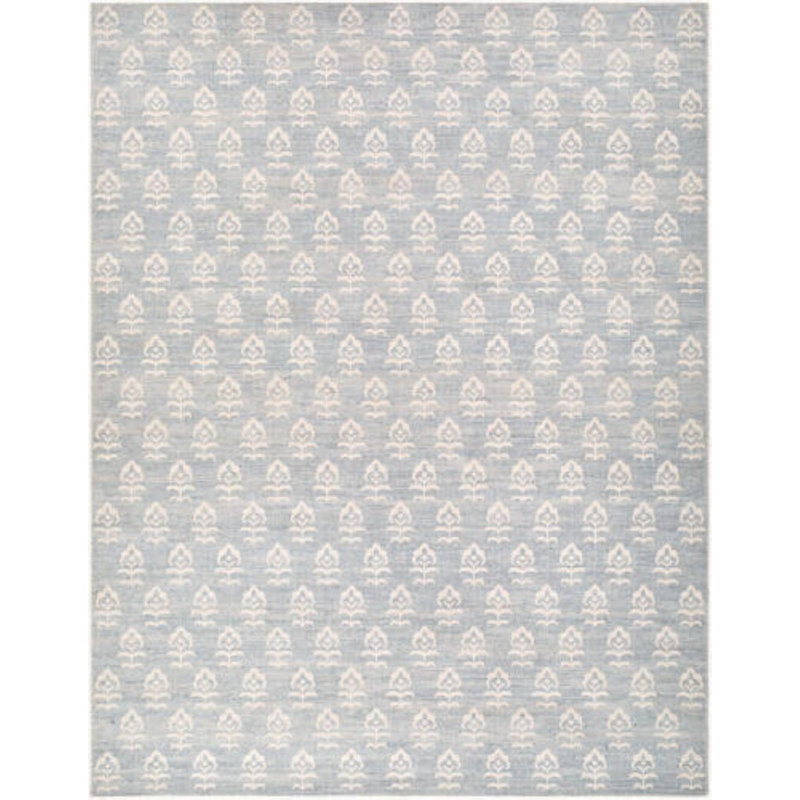 Jenni Yolo Home x Livabliss Flora Rug, Powder Blue/Ivory, Rectangle 7'10" x 10'
