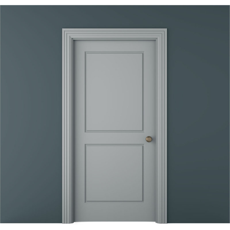 Gray Urethane Fluted Panel Window & Door Casing Set of 8
