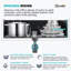 Grand évier de cuisine en argile réfractaire à tablier simple avec grille et crépine-91583891