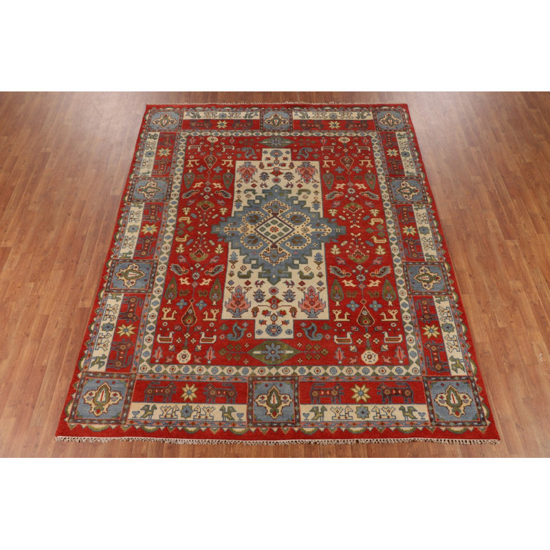 Tribal Geometric Wool Ziegler Oriental Area Rug 8x10