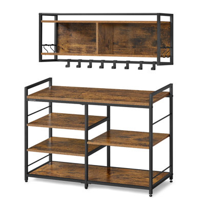 Coat Rack Shoe Bench Set by 17 Stories