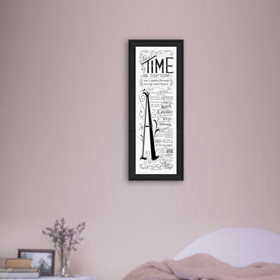 Time for Everything Framed Wall Art for Living Room, Home Wall Decor Framed Print by Deb Strain