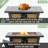 Square steel frame Fireplace with lid
