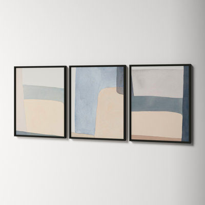 Grey Hue Set Of 3 Print by Julia Balfour