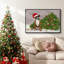 «Christmas Boxer And Broken Christmas Tree», reproduction sur toile-300966885-300966884
