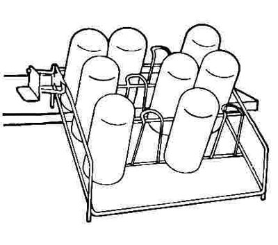 Easy Access Pull-Down Glass Rack - Amerock AM-CM8646-W