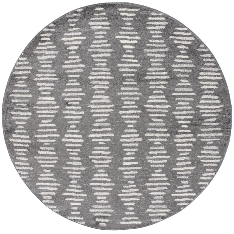 Kambel Tulum Performance Abstract Rug, Round 6'7"