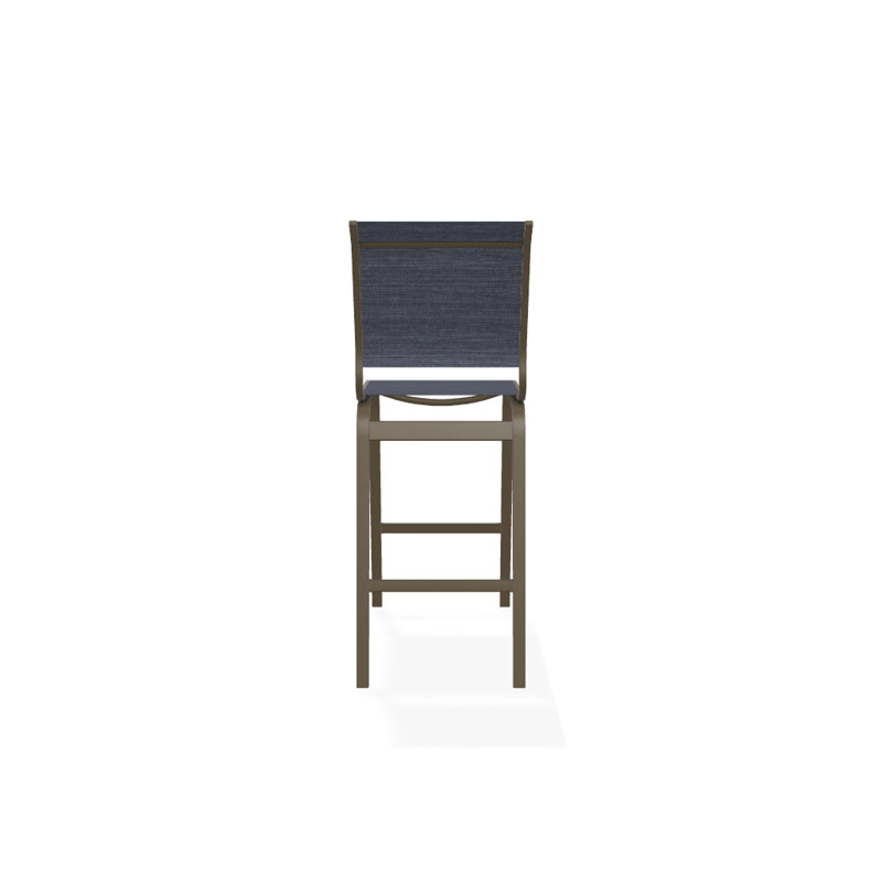 Holna Outdoor Stool, Bark Performance, Textured Beachwood