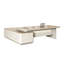 Bureau de direction en L 94,49 "simple et luxueux-661650795
