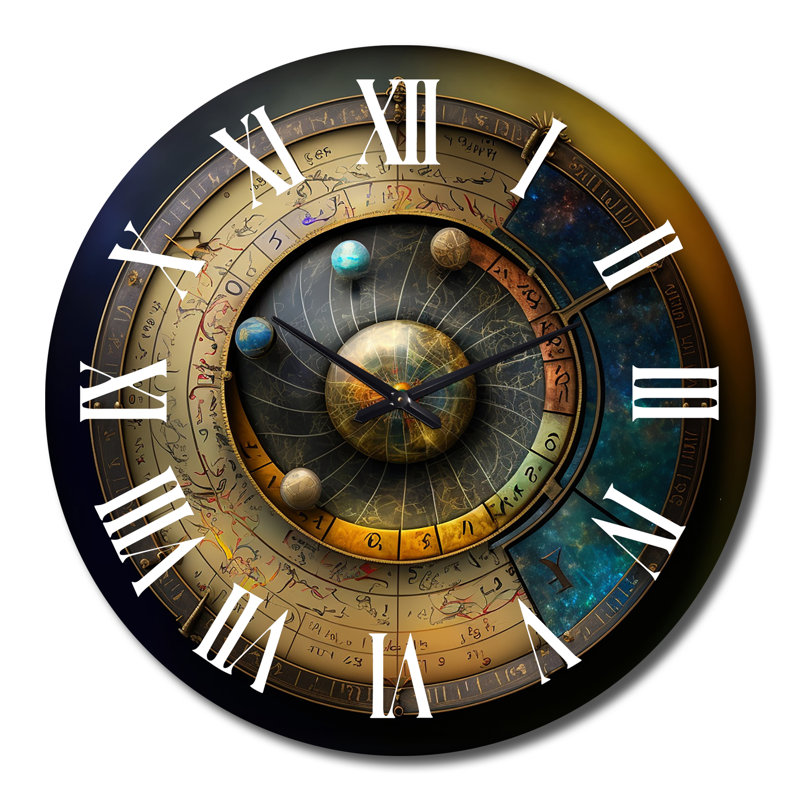 Horloge murale en métal, Grand