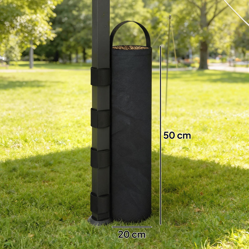 Outsunny Black Fabric Weight for Gazebo@@Canopy