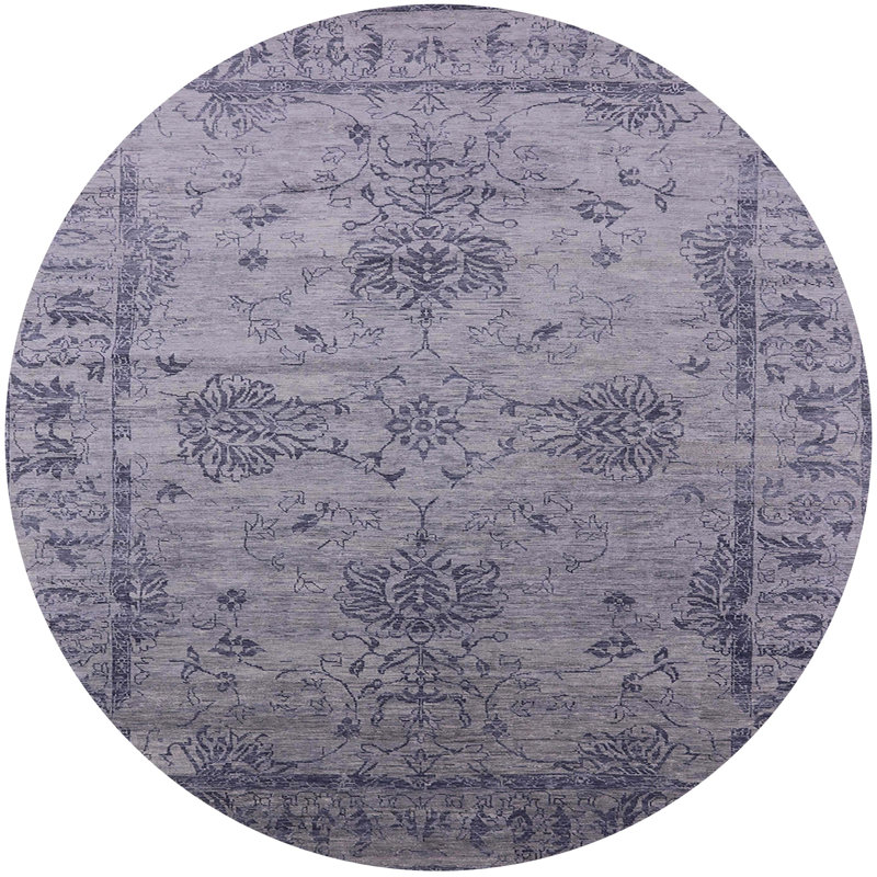Manoah Oriental Indoor Rug, Round 7'