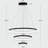 Dado 3 - Light LED Tiered Chandelier-1884219100-1894387346