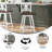 Bakersville Modern Farmhouse Wooden Swivel Bar and Counter Stool-85641630-85641633