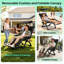 Fauteuil 2PK Zero Gravity avec auvent réglable et coussin amovible, méridienne inclinable pliante avec serrure en aluminium pour patio, piscine, plage, pelouse et camping-133287003
