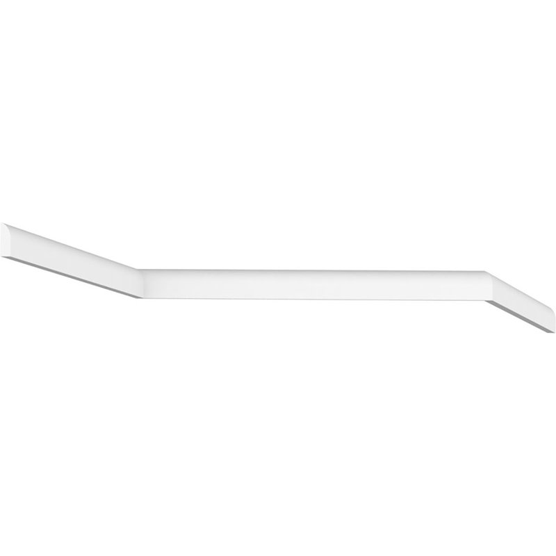 White PVC Shoe Moulding 3/4" x 3/8" x 96"