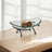 Olivan Tempered Glass Bowl & Metal Stand