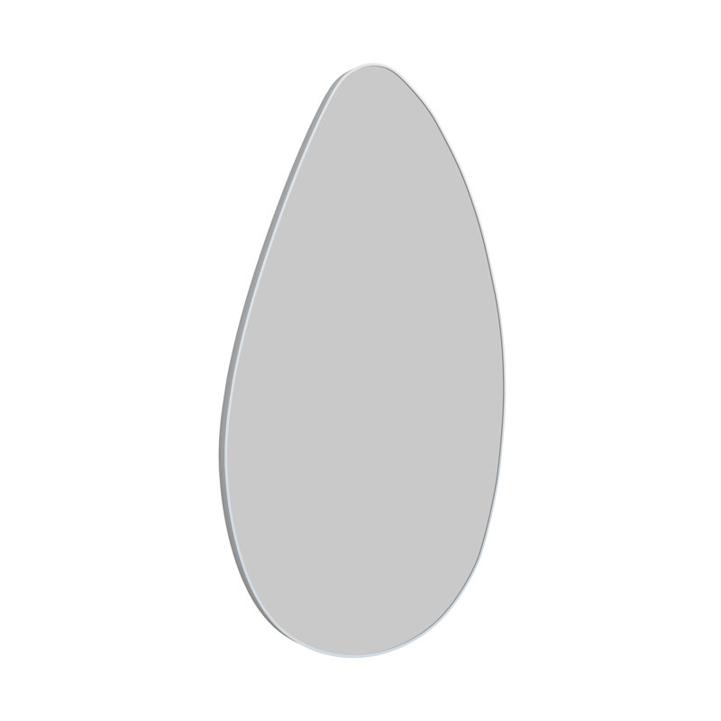 Starla Pebble Mirror, 28" x 48", White, Asymmetrical