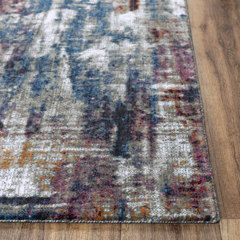 Tapis gris / crème Pavels, Rectangle 9 pi x 12 pi