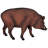 Razorback Wild Boar Garden Statue