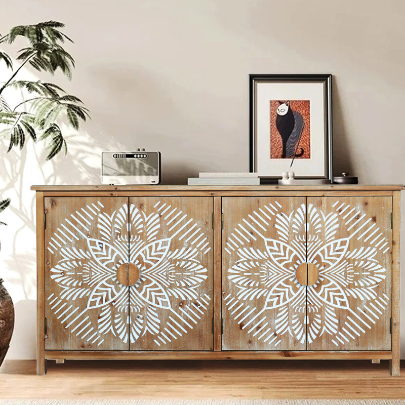 Armoire 60 "pour vestibule brun et blanc antique avec solutions de rangement pratiques