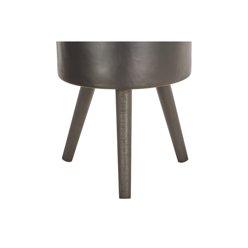 Mondovi Fiberglass Cachepot, Black, 70cm H x 38cm W x 38cm D
