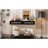 Entryway Table, Console Table With Two Drawers, Retro Hallway Table With Striking Geometric Design For Entryway And Living Room-333337362