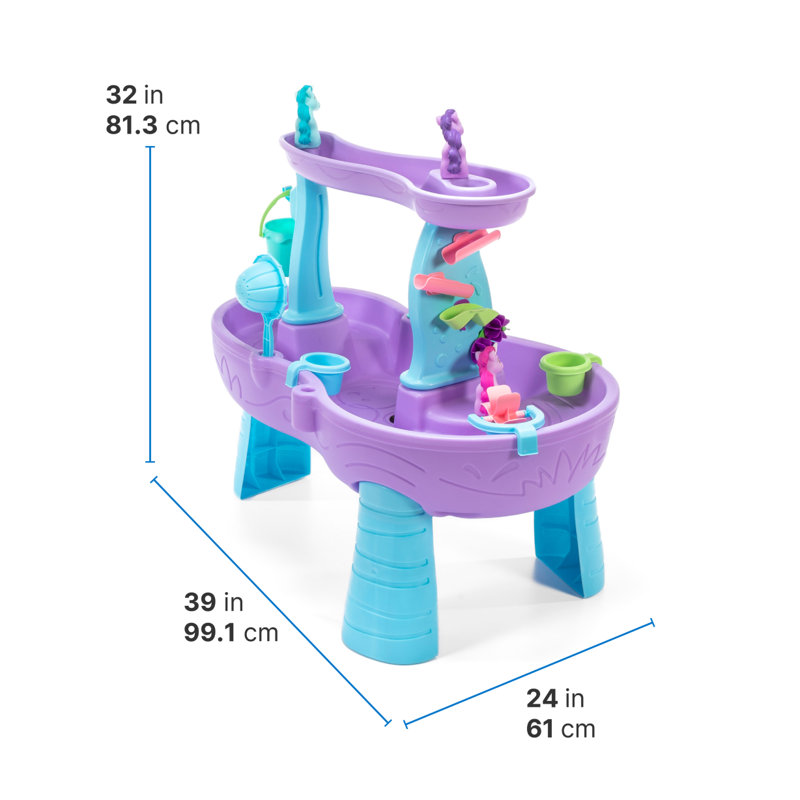 Step2 Rain Showers Unicorns Toddler Outdoor Water Table 